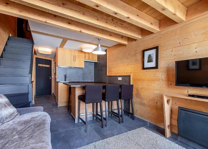 Val Thorens-cosy Duplex Avec Vue Silveralp 681 فال تورُن